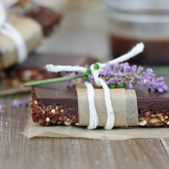 Chocolate Cherry Protein Bars - Recipe photo by greensmoothiegourmet