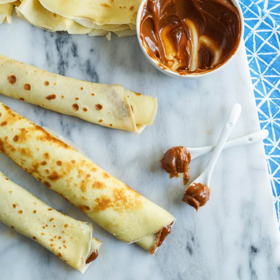 Panqueques con Dulce de Leche - Recipe photo by TaraMar