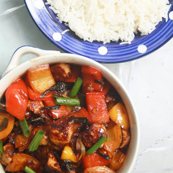 Teriyaki Tofu Stir Fry - Recipe photo by The Desserted Girl