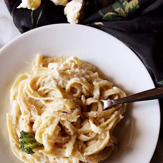 Fettuccine Cauliflower Alfredo - Recipe photo by naturalfitdiet