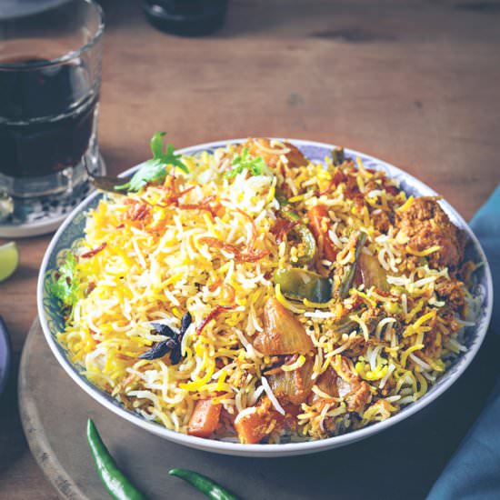 Vegetable Dum Biryani - Recipe photo by cubesnjuliennes