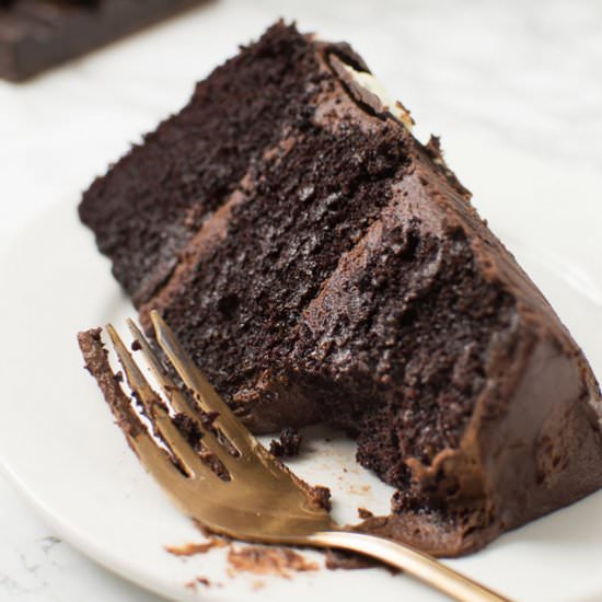 Death by Chocolate Cake - Recipe photo by crumbkitchen