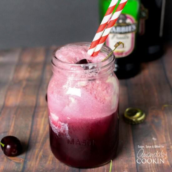 Black Cherry Float Cocktail - Recipe photo by amandascookin