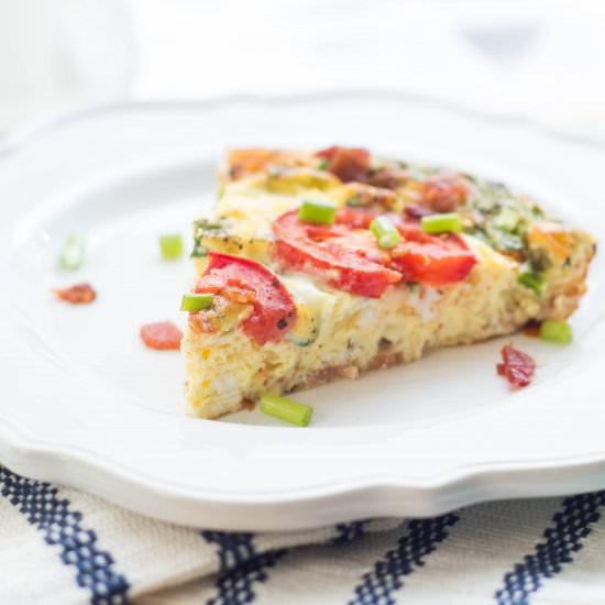 Easy "BLT" Frittata - Recipe photo by Homemade Nutrition