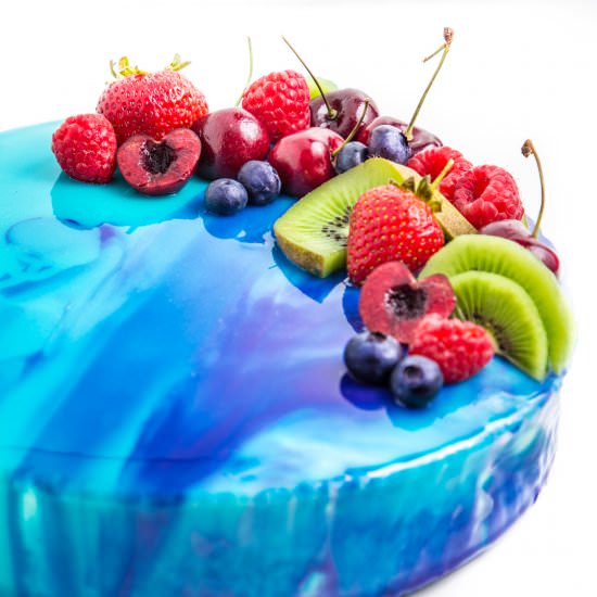 Mirror Glaze Cake Tutorial - Recipe photo by SouthernFATTY
