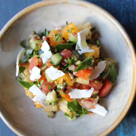 Panzanella Salad - Recipe photo by Lightingthepilot