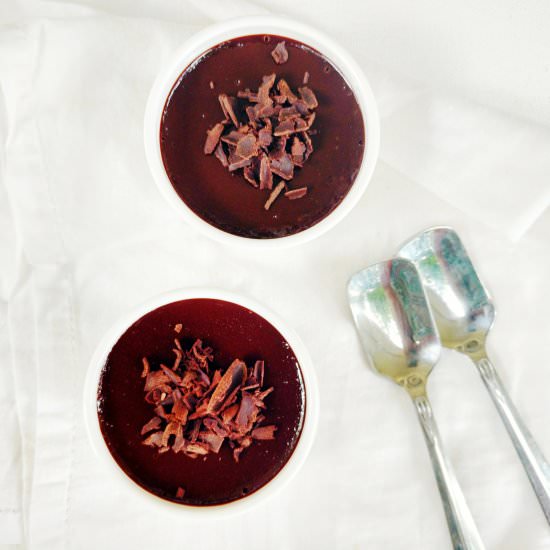 Dark Chocolate Pots de Creme - Recipe photo by Flours n frostings