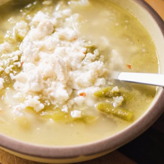 Green Chile, Potato, & Quinoa Soup - Recipe photo by moon and spoon and yum.