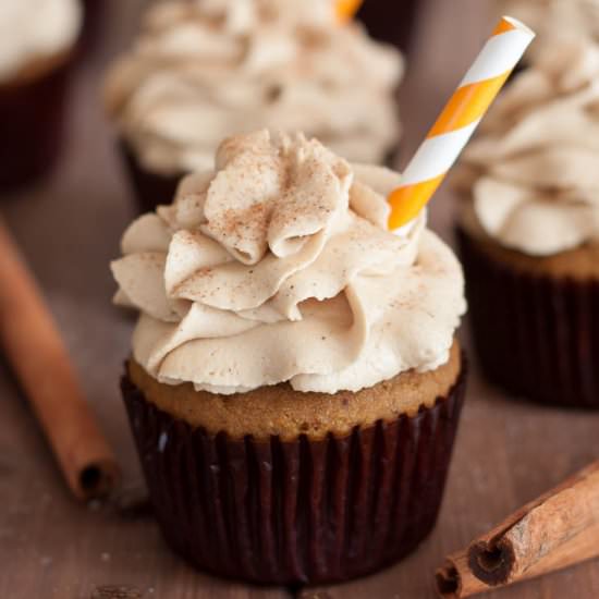 Pumpkin Spice Latte Cupcakes - Recipe photo by flippindelicious