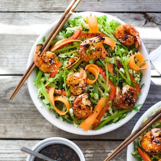 Sriracha Grilled Shrimp Salad - Recipe photo by My Diary of Us