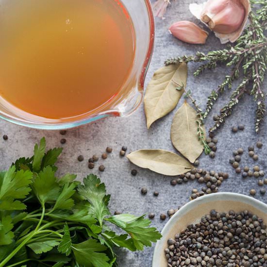 How to Make Vegetable Stock - Recipe photo by deliciouseveryday