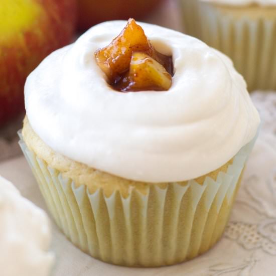 Apple Pie Cupcakes - Recipe photo by a latte food