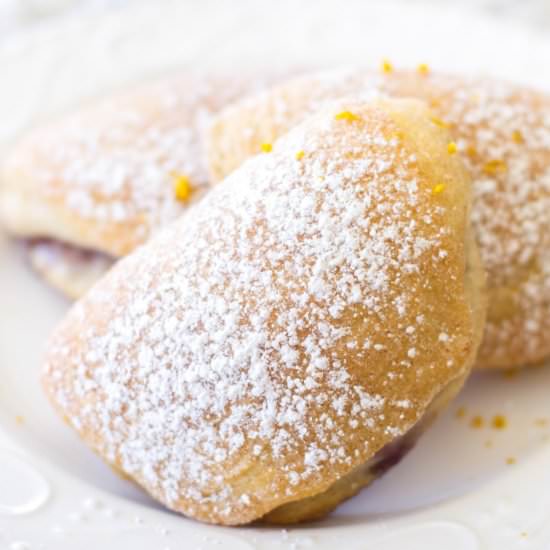Baked Blueberry Orange Beignets - Recipe photo by a latte food