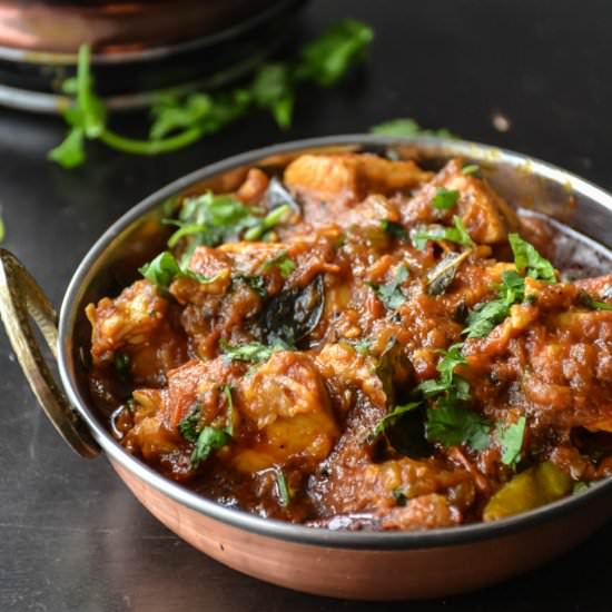 Madras Chicken Curry in 30 Minutes - Recipe photo by Relishthebite