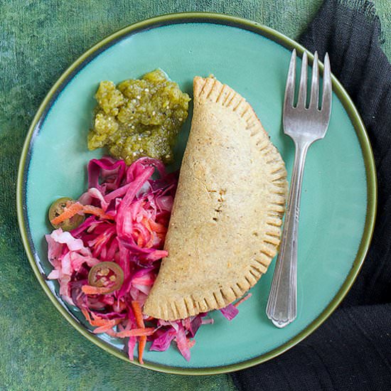 Roasted Poblano Cilantro Empanadas - Recipe photo by calizona