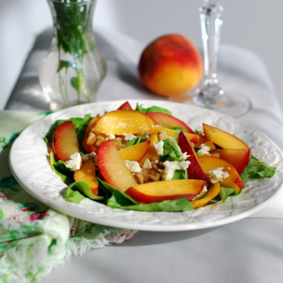 Peach-Plum Salad - Recipe photo by dragonflyhomerecipes