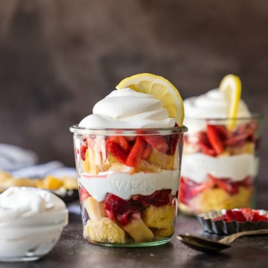 Lemon Strawberry Shortcake - Recipe photo by the cookie rookie