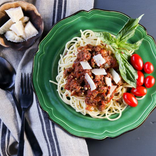 Spaghetti Sauce with Meat & Veggies - Recipe photo by Something New For Dinner