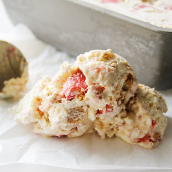 Strawberry Blonde NoChurn Ice Cream - Recipe photo by Margaritas On The Rocks