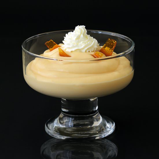 Caramel Pudding with Caramel Shards - Recipe photo by Little Swiss Baker