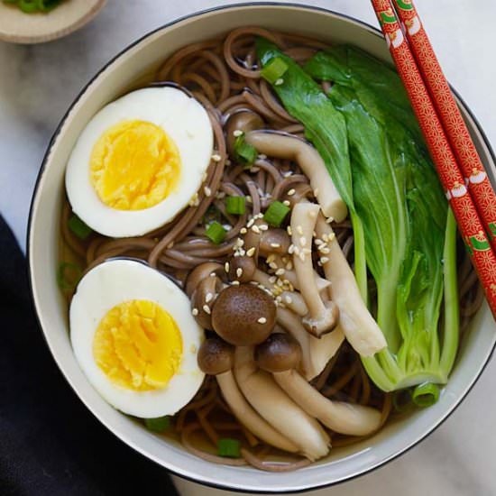 15-Minute Soba Noodle Soup - Recipe photo by rasamalaysia