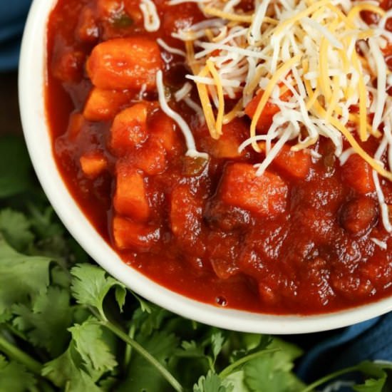 Easy Vegetarian Chili - Recipe photo by SlapDashMom