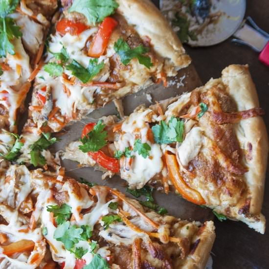 Thai Chicken Pizza - Recipe photo by RandaDerkson