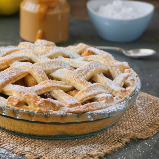 Apple Pie with Caramel Custard - Recipe photo by vanillafrost4