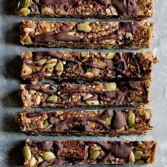 Nut Free Granola Bars - Recipe photo by ambitiouskitchen