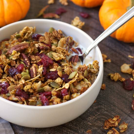 Pumpkin Granola - Recipe photo by turniptheoven