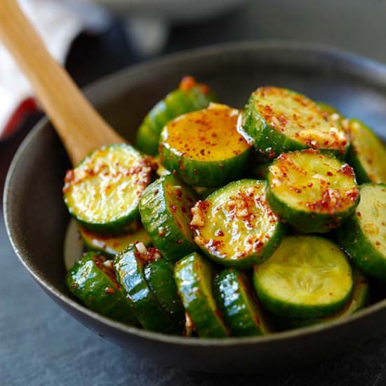 Asian Cucumber Salad - Recipe photo by rasamalaysia