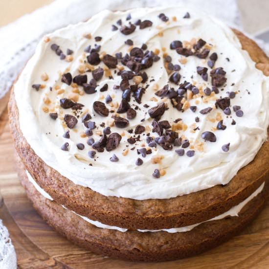 Chocolate Chip Cookie Cake - Recipe photo by a latte food