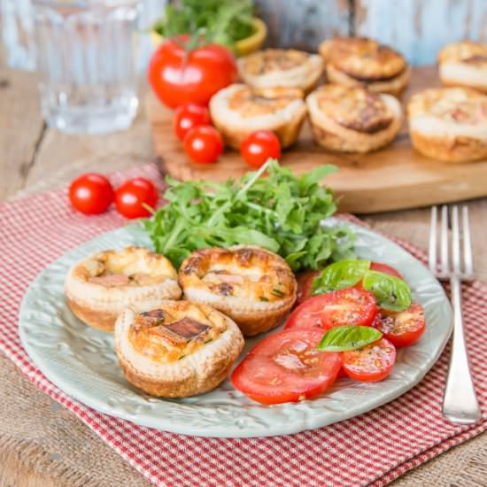 Vegetarian Quiche Lorraines - Recipe photo by Fuss Free Flavours