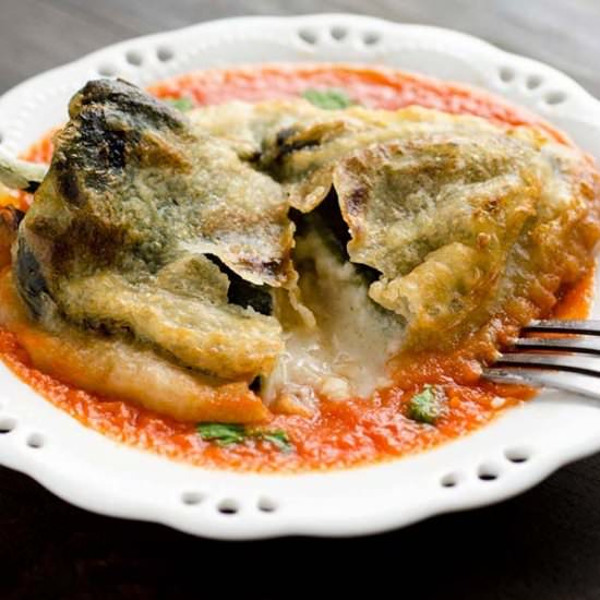 Vegan Chilles Rellenos - Recipe photo by dorastable