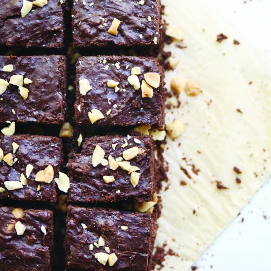 Peanut Butter Brownies - Recipe photo by pure ella