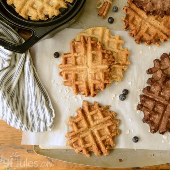 Overnight Oat Waffles - Recipe photo by gfJules