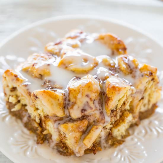 Pumpkin Cinnamon Roll Bake - Recipe photo by Averie