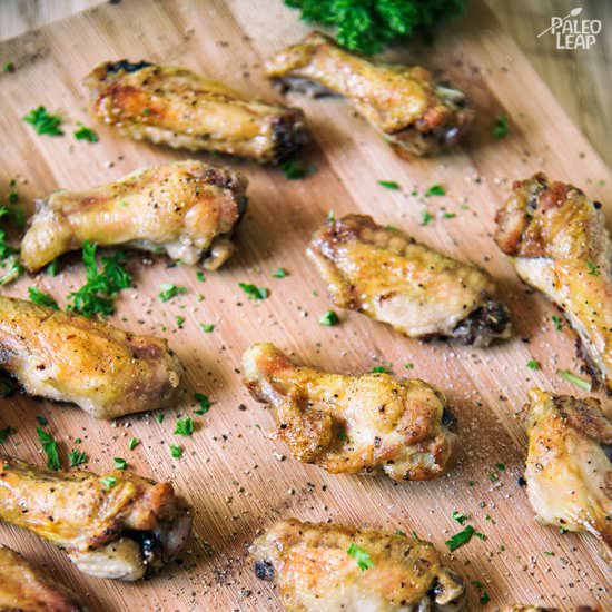 Crispy Salt And Pepper Wings - Recipe photo by PaleoLeap