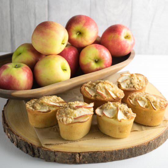 Cardamom Apple Crumble Friands - Recipe photo by JoJoNookAndCranny