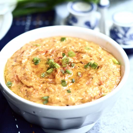 Roasted Red Pepper and Parsnip Dip - Recipe photo by Pure and Simple Nourishment
