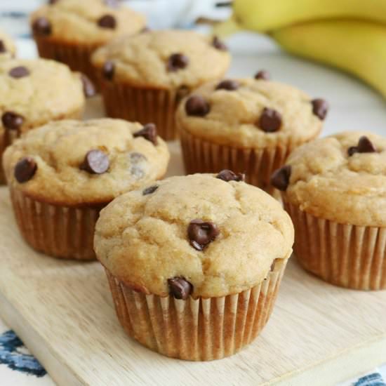 Peanut Butter & Banana Muffins - Recipe photo by craftedsparrow