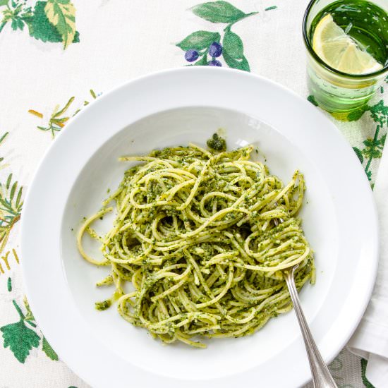 Late Summer Pesto Favorites - Recipe photo by OurItalianTable