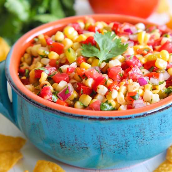 Grilled Corn Salsa - Recipe photo by cakefordinner