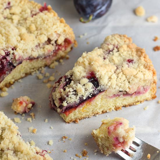 Quick Plum Streusel Cake - Recipe photo by thekitchenmaus
