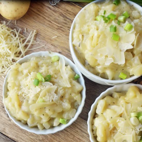 Parmesan Potato Risotto - Recipe photo by Modern Honey