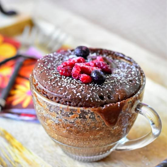 Chocolate Mug Cake - Recipe photo by mesinspirationsculinaires