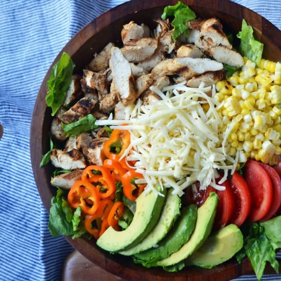 Southwestern Chicken Chopped Salad - Recipe photo by Modern Honey