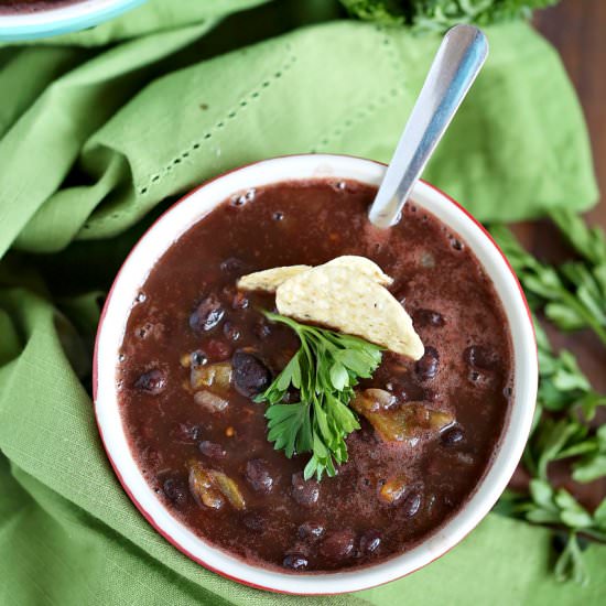 Simple Black Bean Chili - Recipe photo by SlapDashMom