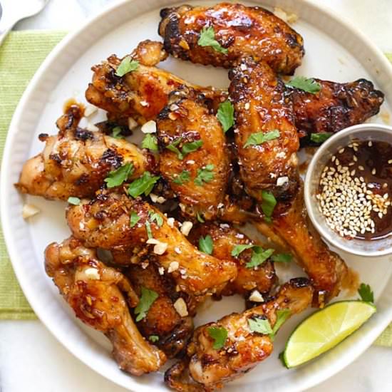 Sticky Asian Chicken Wings - Recipe photo by rasamalaysia