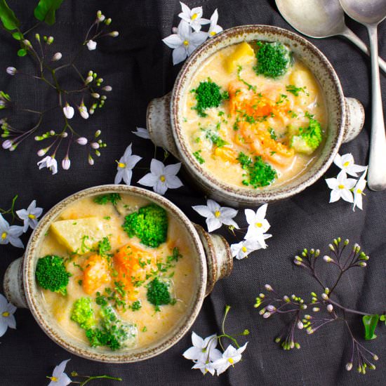 Tahini & Root Vegetable Stew - Recipe photo by almondtozest.com
